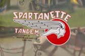 Colorful Spartanette Logo Looks Great on Vintage 1948 Spartanette Tandem Trailer